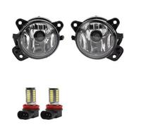 CMJAHU Fit For V-W Transporter T5 Caravelle Multivan Crafter For V-W Polo Gol Headlight For S-k-o-d-a Fabia Mk1 Mk2 Car Accessories Fog Lights(White LED lamps)
