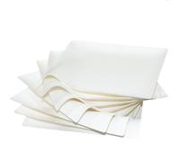 CMJJ 50ct Mini 5.9'' Square White Sugarcane Modern Small Dinner Plates, Compostable and Eco-Friendly Disposable Plates for Appetizers Cocktails, Ideal Parties, Buffets! (EP-SUSQ6)