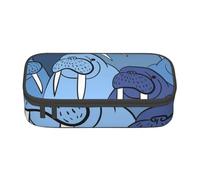 CMJSGG Wall of Walrus, Pencil Case, Pencil Pouch Big Capacity Pencil Pen Case Cosmetic Bag