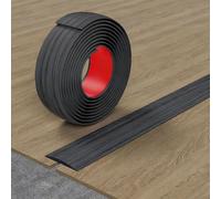 CMJYMX Floor Transition Strip, Self-Adhesive PVC Threshold Bars, Carpet Trim Strip Door Cover Divider Joining Strip For Carpet Edging Decoration, Floor Gaps And Tiles(Dark gray,7.6cm/2.99in)