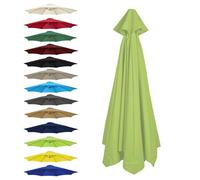 CMJYMX Replacement Parasol Canopy Cover, Umbrella Replacement Fabric Cover Sunshade Cloth, 6 Arms: 2.0/2.5/2.7/3.0 M, 8 Ribs: 2.0/2.3/2.7/3.0/3.5 M(Grass green,6 RIBS: 270CM/8.8FT)