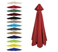 CMJYMX Replacement Parasol Canopy Cover, Umbrella Replacement Fabric Cover Sunshade Cloth, 6 Arms: 2.0/2.5/2.7/3.0 M, 8 Ribs: 2.0/2.3/2.7/3.0/3.5 M(Red,8 RIBS: 350CM/11.5FT)