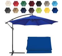 CMJYMX Replacement Parasol Canopy Sun Umbrella Replacement Cloth For 2m-6 Arms 2.7m-6 Arms 2.7m-8 Arms 3m-6 Arms 3m-8 Arms (Color : Royal blue, Size : 6 ribs-3m(9.8ft))