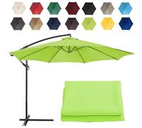 CMJYMX Replacement Parasol Canopy Sun Umbrella Replacement Cloth For 2m-6 Arms 2.7m-6 Arms 2.7m-8 Arms 3m-6 Arms 3m-8 Arms (Color : Grass green, Size : 6 ribs-2.7m(8.8ft))