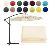 CMJYMX Replacement Parasol Canopy Sun Umbrella Replacement Cloth For 2m-6 Arms 2.7m-6 Arms 2.7m-8 Arms 3m-6 Arms 3m-8 Arms (Color : Off-white, Size : 8 ribs-3m(9.8ft))