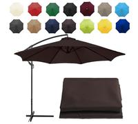 CMJYMX Replacement Parasol Canopy Sun Umbrella Replacement Cloth For 2m-6 Arms 2.7m-6 Arms 2.7m-8 Arms 3m-6 Arms 3m-8 Arms (Color : Brown, Size : 8 ribs-3m(9.8ft))