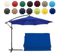 CMJYMX Replacement Parasol Canopy Sun Umbrella Replacement Cloth For 2m-6 Arms 2.7m-6 Arms 2.7m-8 Arms 3m-6 Arms 3m-8 Arms (Color : Royal blue, Size : 8 ribs-3m(9.8ft))