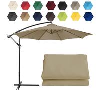 CMJYMX Replacement Parasol Canopy Sun Umbrella Replacement Cloth For 2m-6 Arms 2.7m-6 Arms 2.7m-8 Arms 3m-6 Arms 3m-8 Arms (Color : Top color, Size : 6 ribs-3m(9.8ft))
