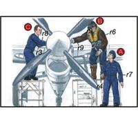 CMK 129-F72048 - 1:72 Royal Navy Pilots And Mechanics - New