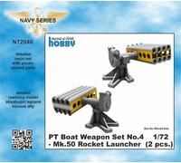Cmk 129-N72040 - 1:72 PT Boat Weapon Set No.4 - Mk.50 Rocket Launcher (2 pcs.)