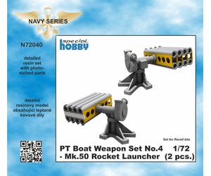 Cmk 129-N72040 - 1:72 PT Boat Weapon Set No.4 - Mk.50 Rocket Launcher (2 pcs.)