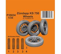 CMK 129-P35034 - 1:35 Zündapp KS 750 Wheels / For Academy - New