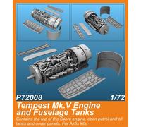 CMK 129-P72008 1:72 Hawker Tempest Mk.V Engine & Fuselage Tanks