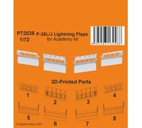 CMK 129-P72038 - 1:72 P-38L/J Lightning Flaps 1/72 / For Academy Kit - New