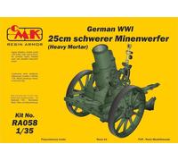 Cmk 129-Ra058 - 1:35 German Wwi 25Cm Heavy Mortar-All Resi