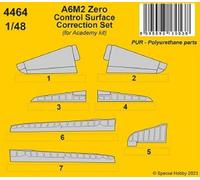 Cmk 4464 - 1/48 A6M2 Zero Control Surface Correction Set / for Academy Kit - New