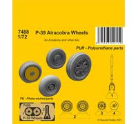 CMK CMK7488 1:72 Bell P-39 Airacobra wheels etched details