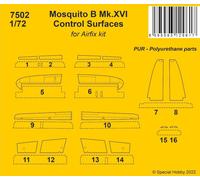 CMK CMK7502 1:72 de Havilland Mosquito B Mk.XVI Control Surfaces