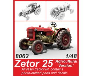 CMK CMK8062 1:48 Zetor 25 Agricultural Version Tractor