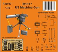 CMK/Czech Master Kits 129-P35017 M1917 Machine Gun 1:35 Heavy