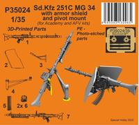 CMK/Czech Master Kits 129-P35024 1:35 Sd.Kfz.251C MG34