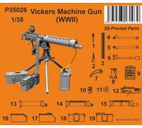 CMK/Czech Master Kits 129-P35026 1:35 Vickers Machine Gun