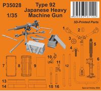 CMK/Czech Master Kits 129-P35028 1:35 Type 92 Japanese Heavy Machine Gun Type 92