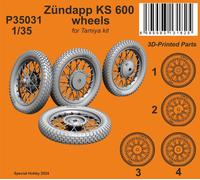 CMK/Czech Master Kits 129-P35031 1:35 Zundapp KS 600 Wheels