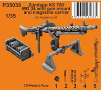 CMK/Czech Master Kits 129-P35035 1:35 Zundapp KS 750 The MG 34