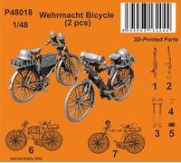 CMK/Czech Master Kits 129-P48018 1:48 Wehrmacht Bicycle