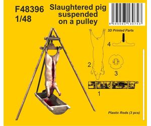 CMK/Czech Master Kits CMF48396 1:48 Slaughtered pig suspended on a pulley