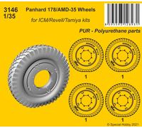 CMK/Czech Master Kits CMK3146 1:35 Panhard 178/AMD-35 Wheels only