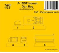 CMK/Czech Master Kits CMK7476 1:72 Boeing F-18E/F Hornet Gun Bay