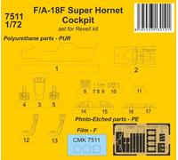 CMK/Czech Master Kits CMK7511 Boeing F/A-18F Super Hornet Cockpit 1:72