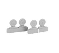 CMK/Czech Master Kits CMQ72351 1:72 Messerschmitt Bf-109G-6 wheels set