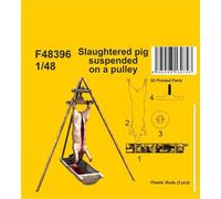 Cmk F48396 - 1/48 - Slaughtered Pig Suspended on a Pulley - New