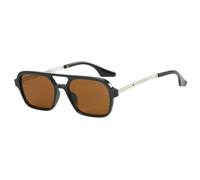 CMLDJBD Sunglasses Men's And Women's Double-beam Retro Square Frame Personality Sunglasses-f-as Shown In The Picture