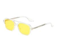 CMLDJBD Sunglasses Men's And Women's Glasses Retro Double-beam Small Square Frame Trendy Sunglasses-m
