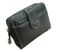 CMLDJBD Wallet Mini Bag, Simple and Stylish Short for Men Women, Retro Style Zipper Coin Purse-Green
