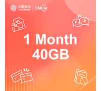 CMLink UK SIM,40GB UK Data, 6GB EU & other destinations, Contract Fee, Fixed price, 1000 Free Int'l Call (Preloaded with 1-Month Plan)