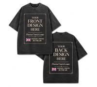 CMLONGQIA Custom T Shirts for Men Women Personalised Photo Text Logo Shirt | Personalised Cotton T Shirts Crewneck Tee Shirts Design Your Own Text Picture Logo for Birthday Christmas Army Green 2XL