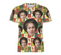 CMLONGQIA Funny Hawaiian Shirt Personalised T Shirt Custom Shirts Gift Top Tee Funny Face Shirt for Men Women