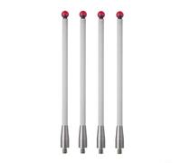 CMM Touch Probe Stylus with 6mm Red Ball Ceramic Rod 100mm Length Threaded Shank for Metalworking Measurement Crash Protection