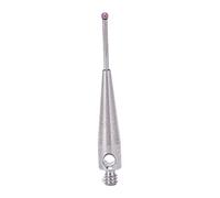 CMM Touch Probe Stylus with Ruby Ball Tip and Tungsten Carbide Stem, M2 Thread Straight Probe for Three Coordinate Measuring Machines, Includes Storage Box (7808)