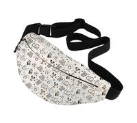 CMNIM Cartoon Mouse Fanny Pack Vacation Trip Gifts for Fairytale Fans Mouse Lover Gifts Mouse Parks Trip Waist Belt Bag, 25625 Cartoon Mouse W, Diversity