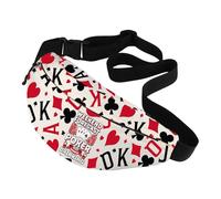 CMNIM Casino Print Fanny Pack Casino Lovers Gift Weekend Forecast Poker Drinking Gift for Poker Player Waist Bag Gambler Gift, 25811 Casino W, Diversity