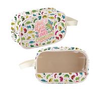 CMNIM Chameleon Gifts for Reptile Lover Just a Girl Who Loves Chameleon Lover Gift Clear Cosmetic Bag Zipper Pouch Travel Bag, 25115 Chameleon Bag