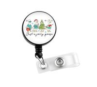 CMNIM Christmas Nurse Badge Reel Just a Jolly Goose Funny Retractable ID Badge Holder for Healthcare Medical Cute Xmas Gifts (25109 Just...Goose Badge)