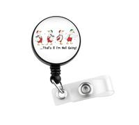CMNIM Christmas Silly Goose Gifts Christmas Green Monster Badge Reel That's It I'm Not Going Xmas Retractable ID Badge Holder (25109 That's ...Going)