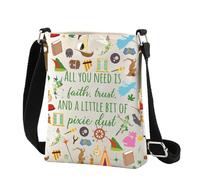 CMNIM Fairy Inspired Gift Faith Trust and Pixie Dust Crossbody Purse Tinkerbells Gift Fairy Pixie Crossbody Bag Cartoon Merch, 2574 Fairy Pixie C, Crossbody